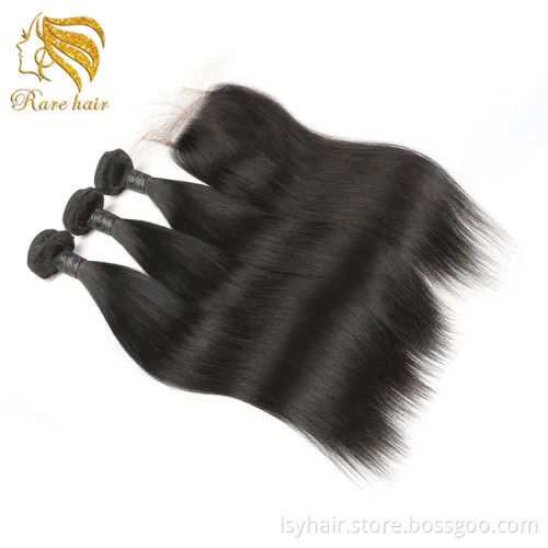 Double Drawn Cutical Aligned Raw Vietnamese Hair Skin Weft, Unprocessed Long Star Virgin Human Hair Weaving With Closure